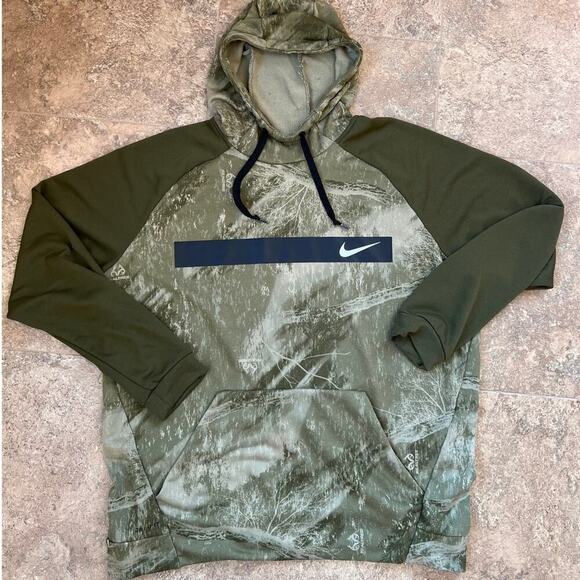 Nike Other - Nike DRI-FIT Olive Green Real tree Hoodie, Men's size XXL